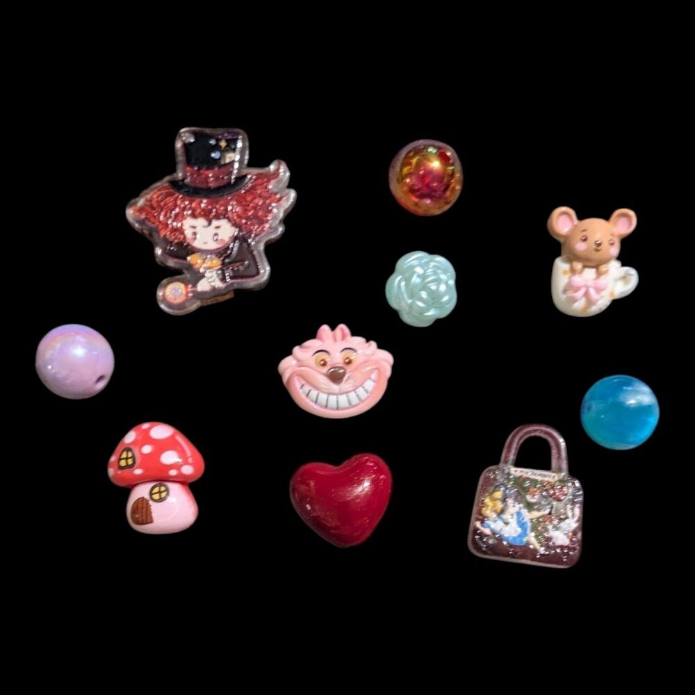 Whimsical Fantasy Bead & Charm Lot, Fairycore Cottagecore Crafting Beads